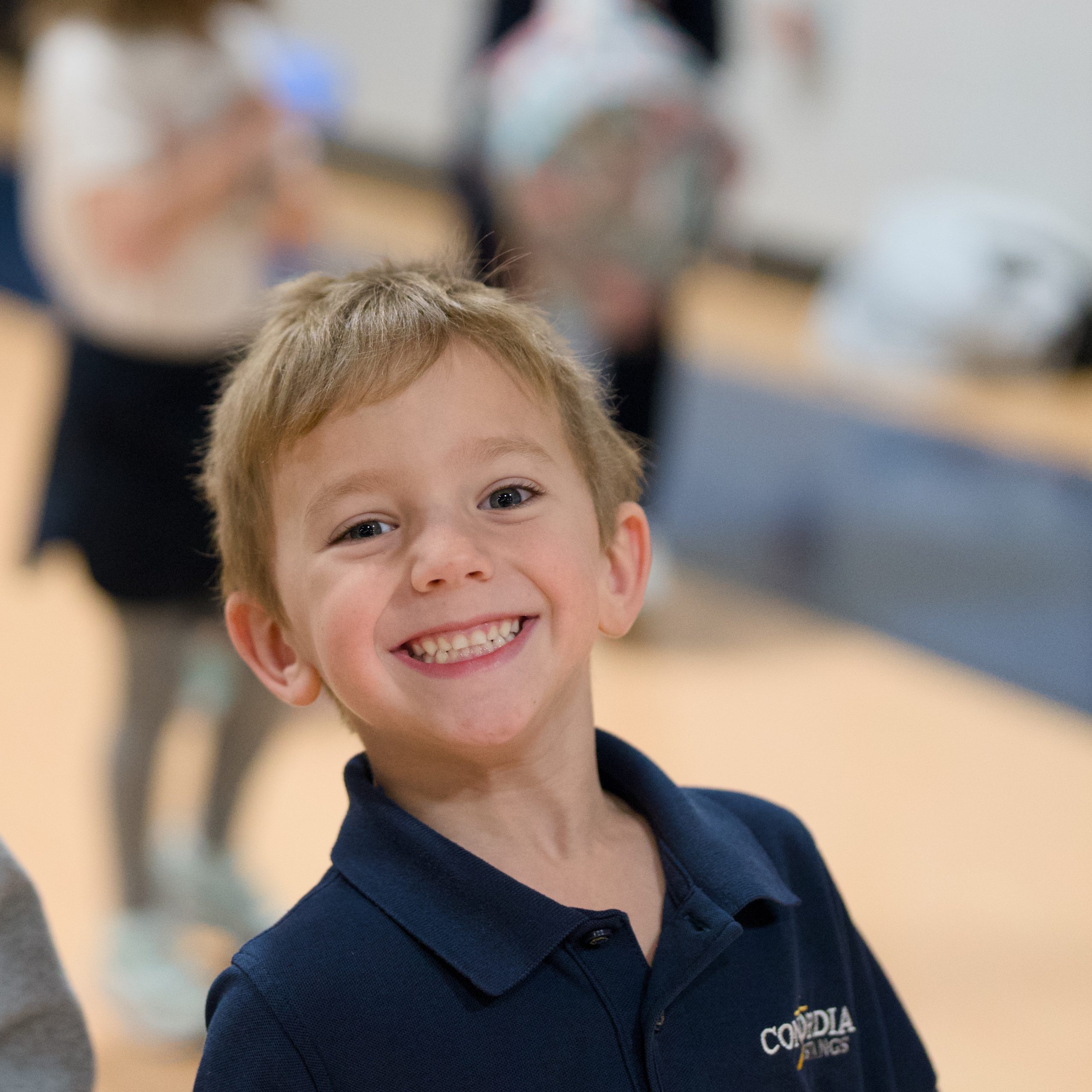 A smiling Concordia elementary student